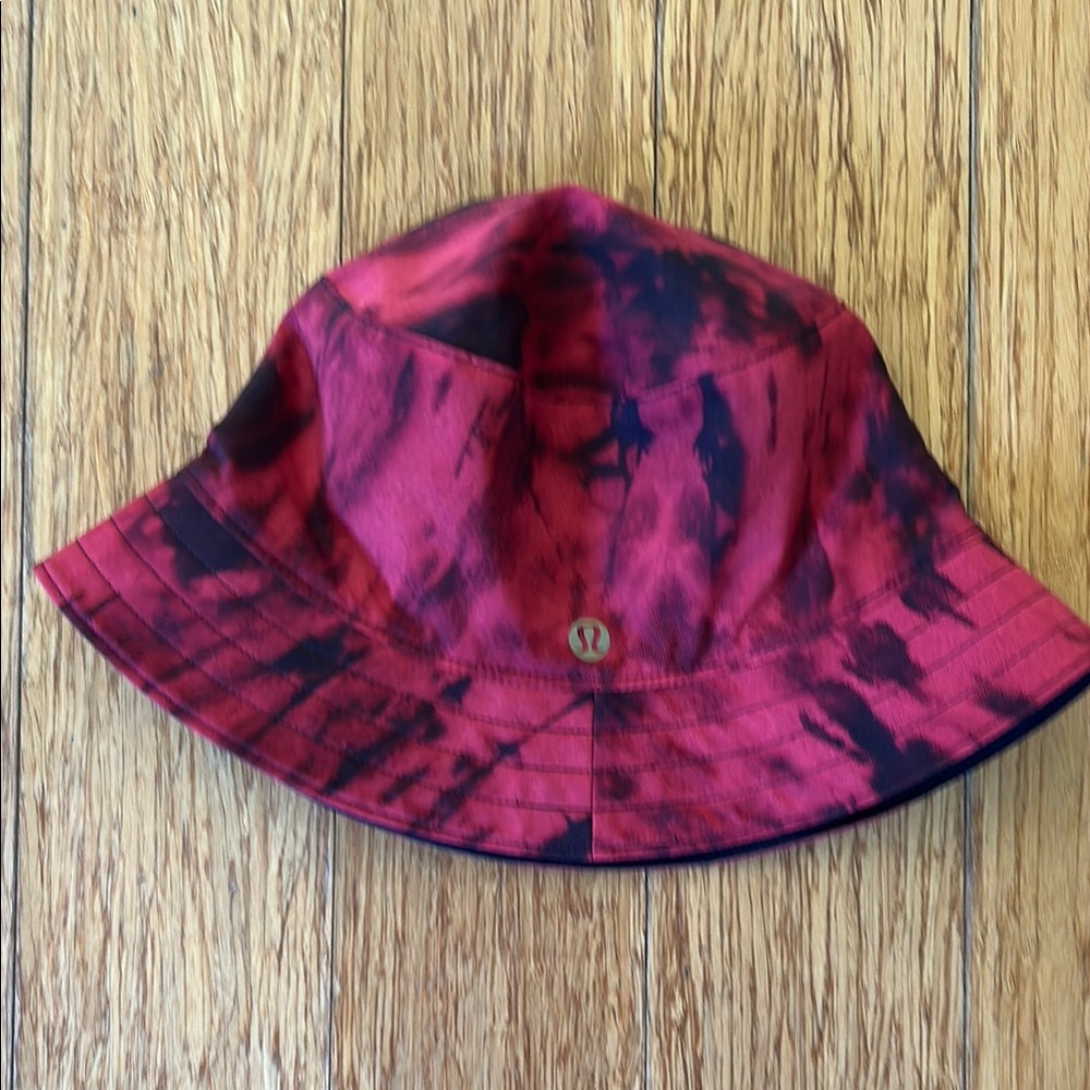 Lululemon Red Tie-Dye Bucket Hat